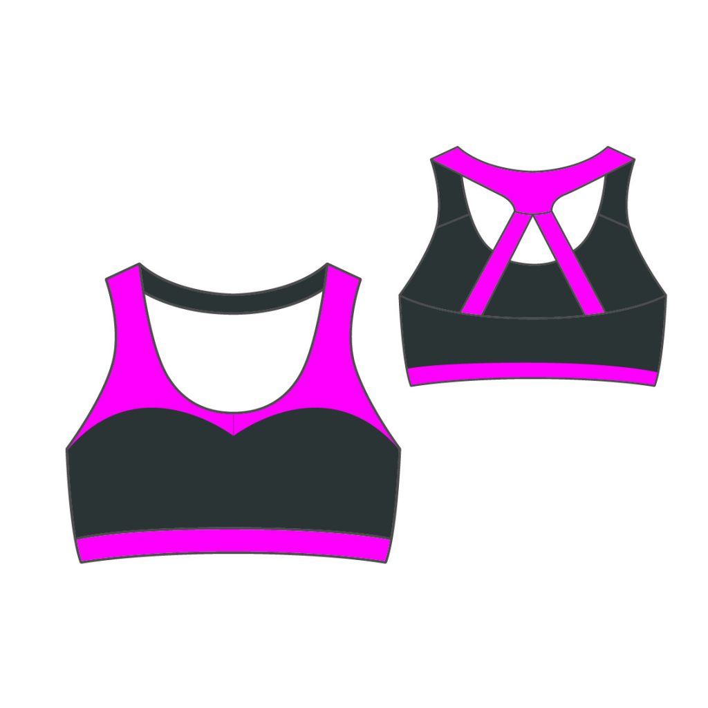 custom sports bra