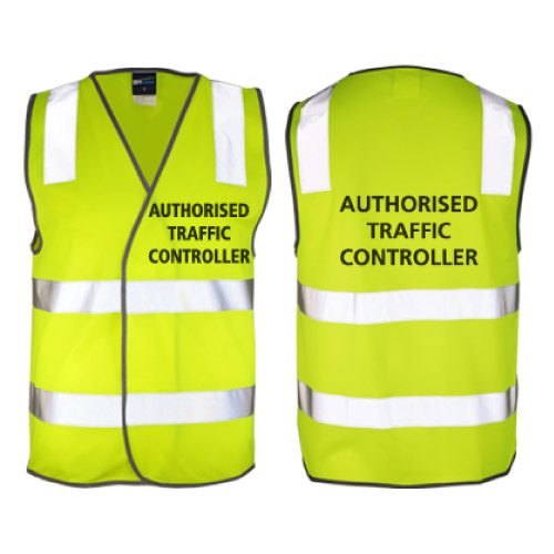 W3 Lime Traffic Controller Hi-Vis Safety Vest | SRL Sports